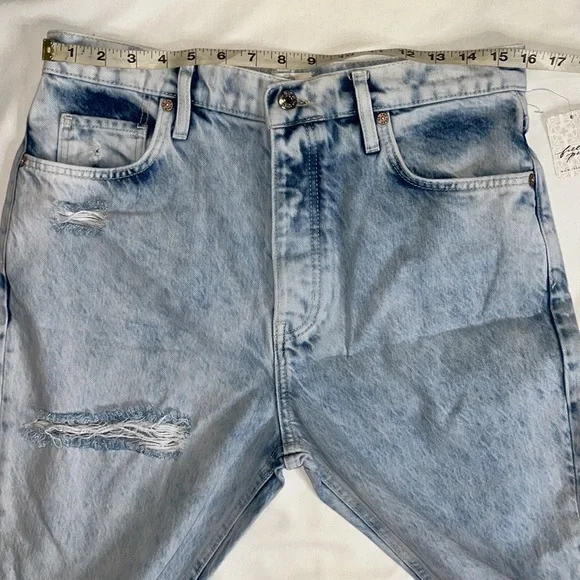 FREE PEOPLE Tapered Baggy Boyfriend in Purple Rock Sz 29 - Picture 7 of 10